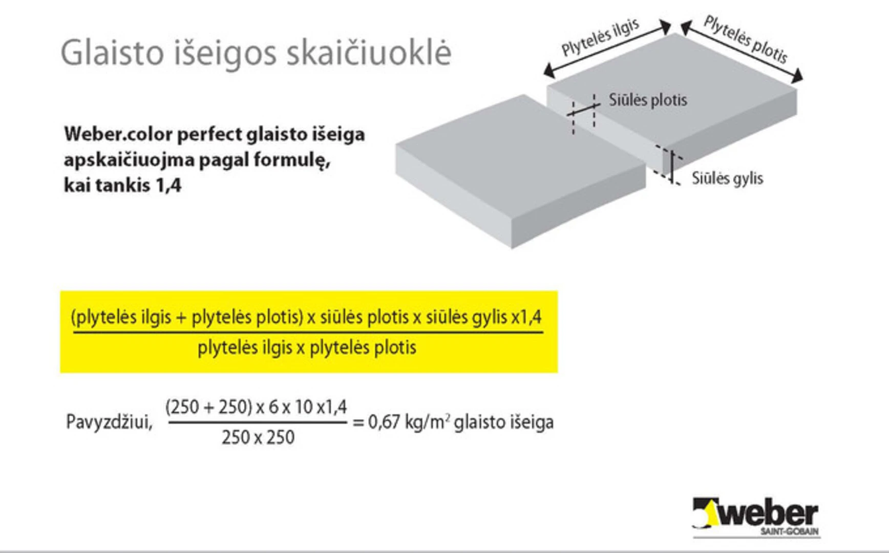 Glaisto iseigos skaiciuokle